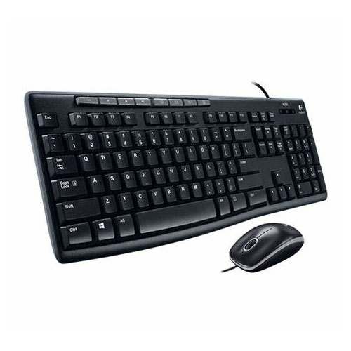 COMBO DE TECLADO Y MOUSE ALAMBRICO LOGITECH MK200 920-002716