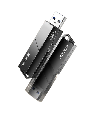 LECTOR DE TARJETAS RETRACTIL USB 3.0 TOOCKI TDKQ-YR01