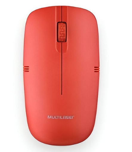 MOUSE INALAMBRICO MULTILASER MO89 1200 DPI RED