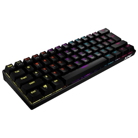 TECLADO MECANICO GAMING ADATA XPG SWITCH AZUL USB ESPAÑOL SUMMONERMINI61BL-BKCES BLACK