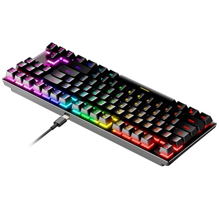 TECLADO MECANICO GAMING FANTECH MK856 MAXFIT87 RGB BLACK