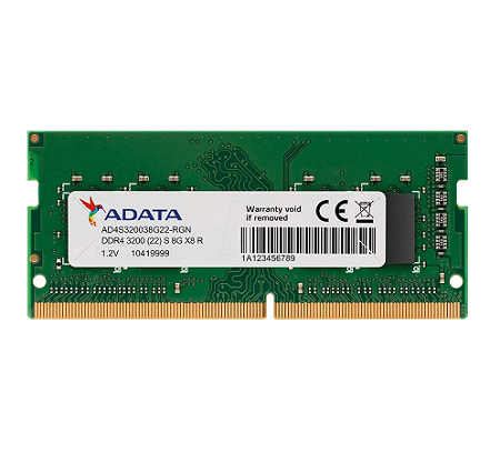 MEMORIA RAM ADATA DDR4, 3200MHZ 8GB AD4S32008G22-SGN