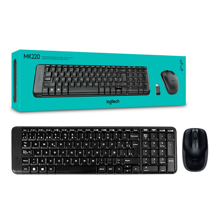 TECLADO Y MOUSE KIT LOGITECH MK220 SPAN WIRELESS 920-004430
